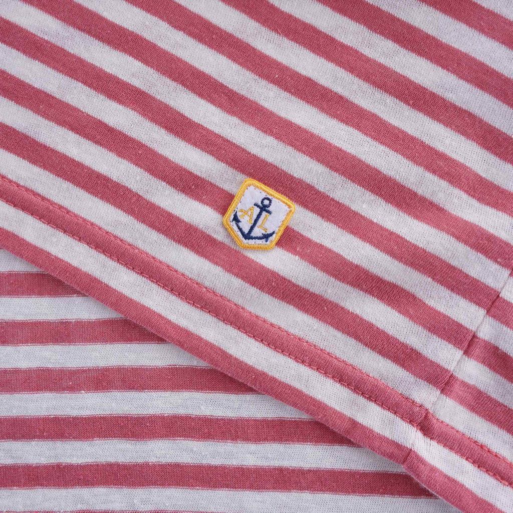 Striped Heritage T-Shirt - Pink/Natural