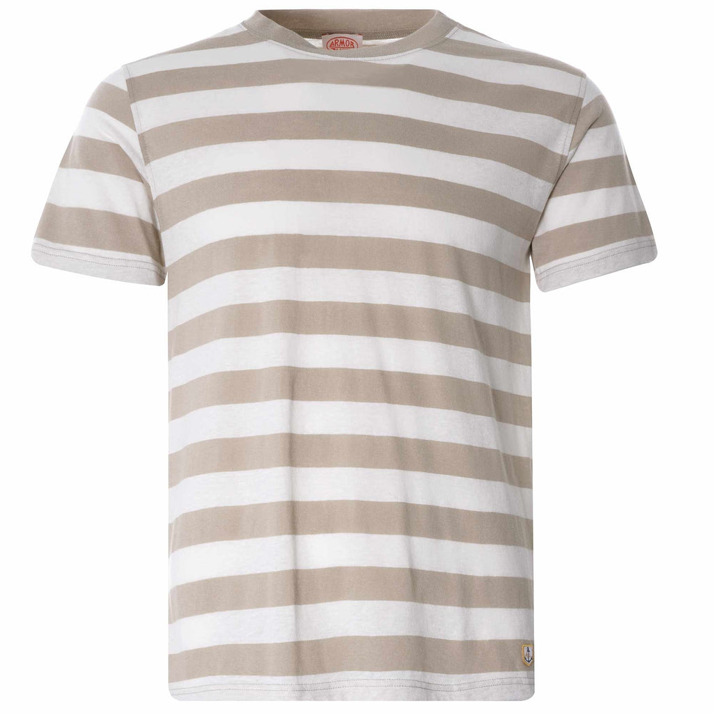 Wide Stripe Heritage T-Shirt - Flax/Natural