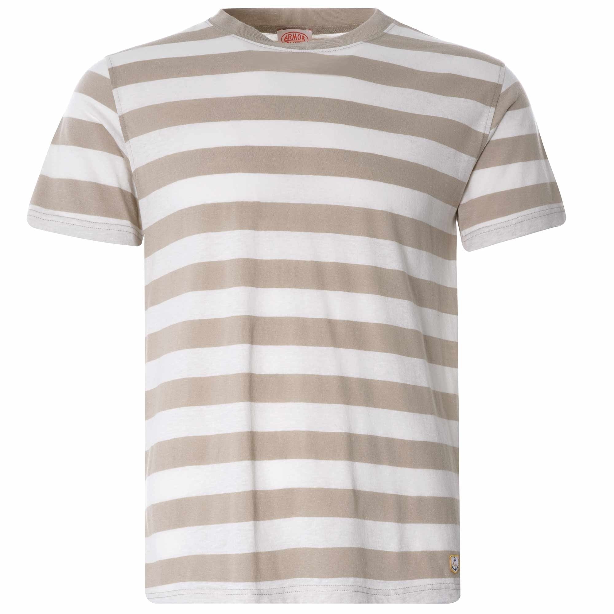 Wide Stripe Heritage T-Shirt - Flax/Natural