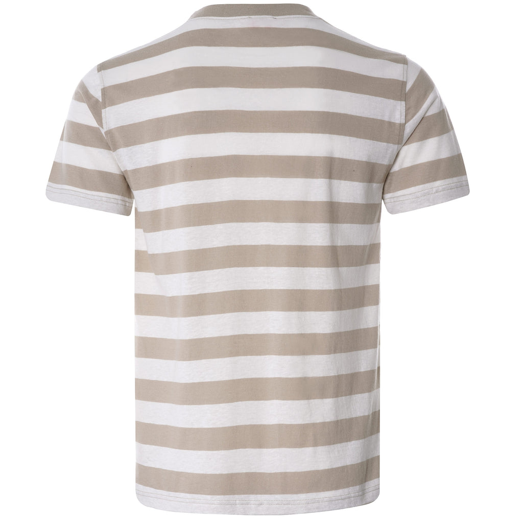 Wide Stripe Heritage T-Shirt - Flax/Natural