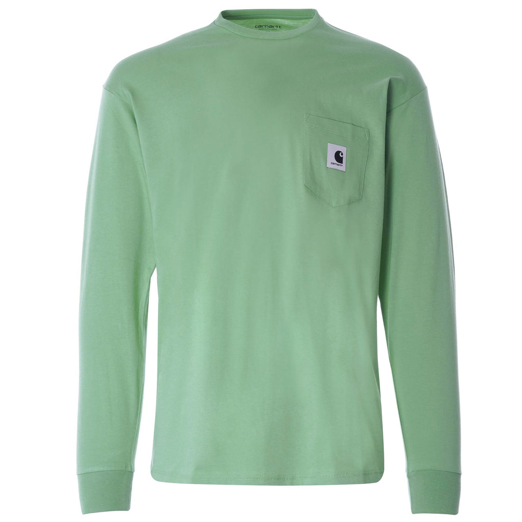 Womens L/S Pocket T-Shirt - Mineral Green