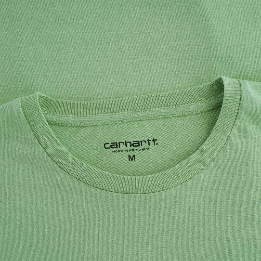 Womens L/S Pocket T-Shirt - Mineral Green