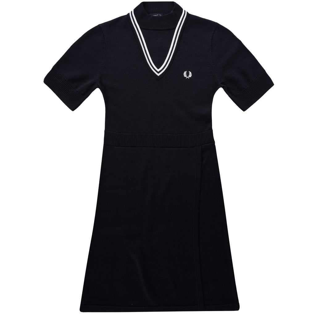 Fred Perry Womens V-Insert Knitted Dress