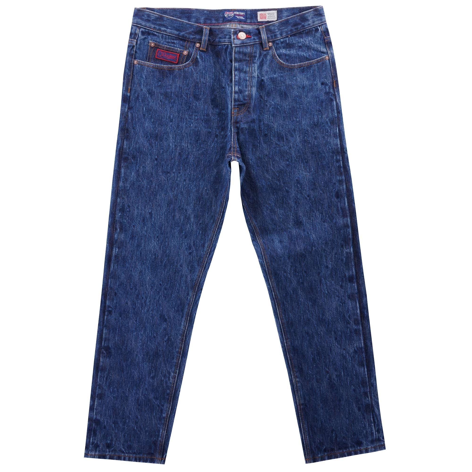 Kuroki C-Original Fit Japanese Selvedge Denim Jeans - Stone Wash