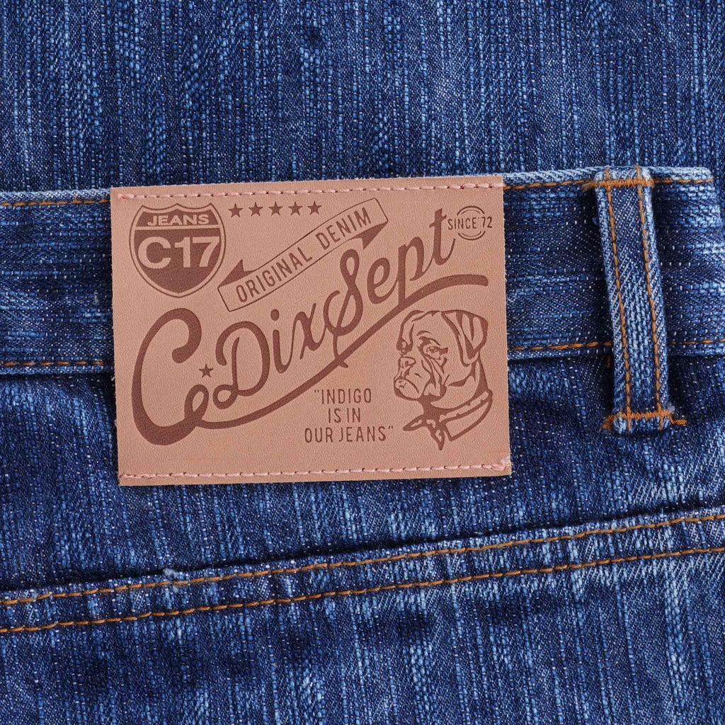 Kuroki C-Original Fit Japanese Selvedge Denim Jeans - Stone Wash
