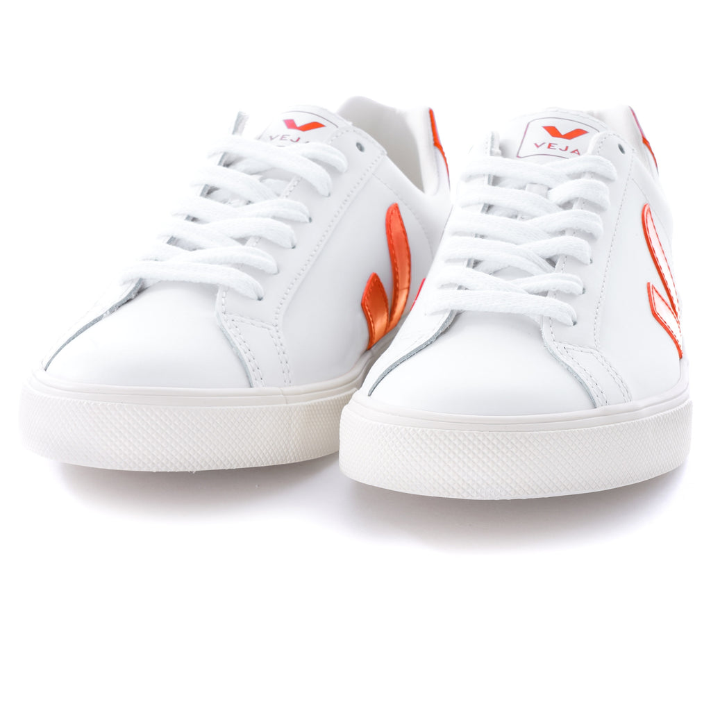 Womens Esplar Leather - White/Orange