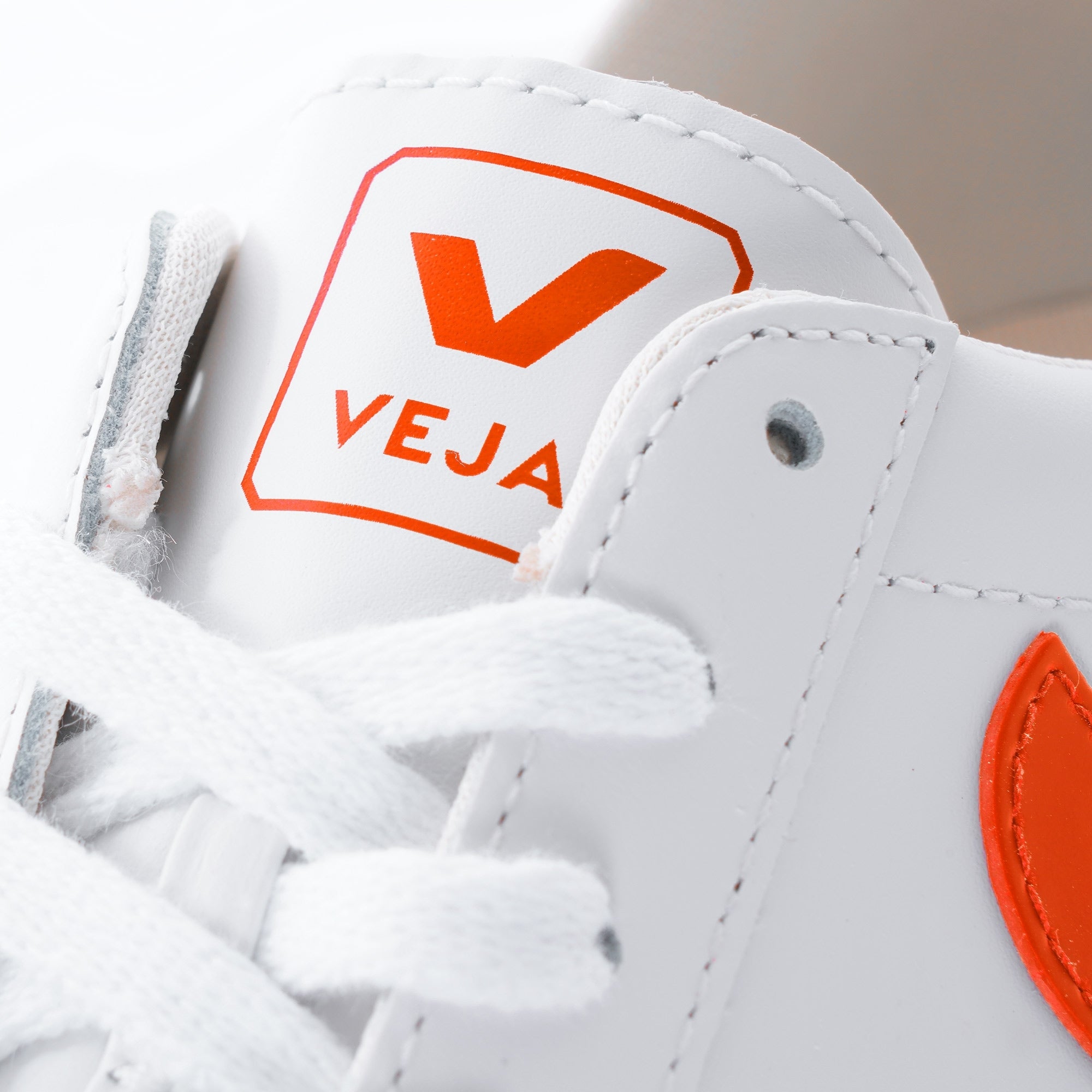 Womens Esplar Leather - White/Orange
