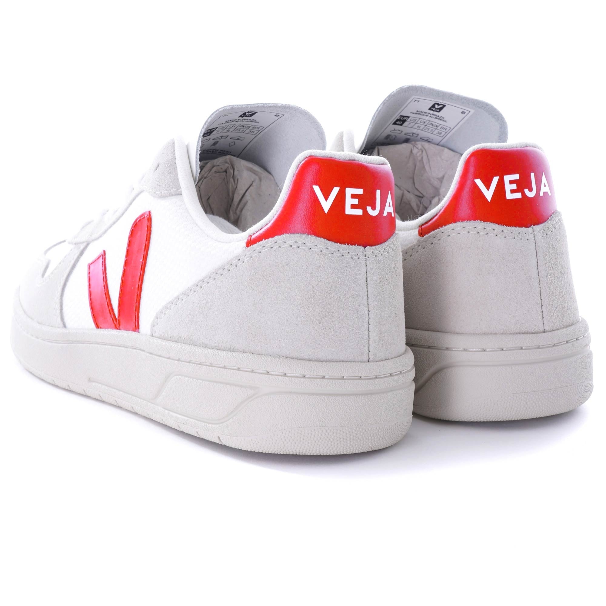 V-10 B-Mesh - White/Natural/Orange-Fluo