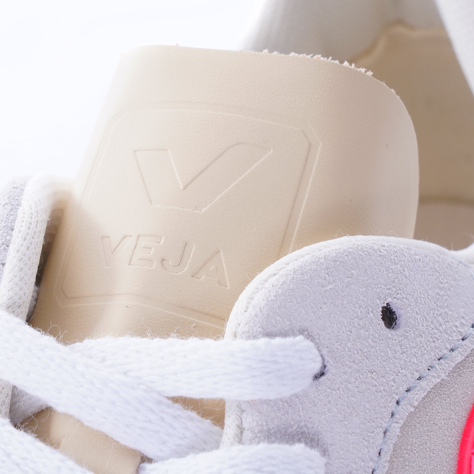 Womens V-10 Suede Multico - Natural/Rose-Fluo