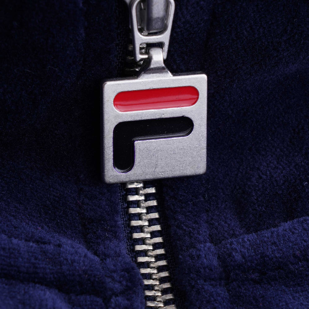 Slane Velour Track Top - Peacoat/Red/White