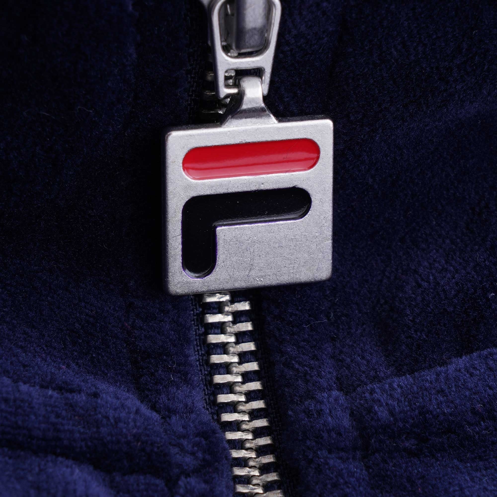 Slane Velour Track Top - Peacoat/Red/White