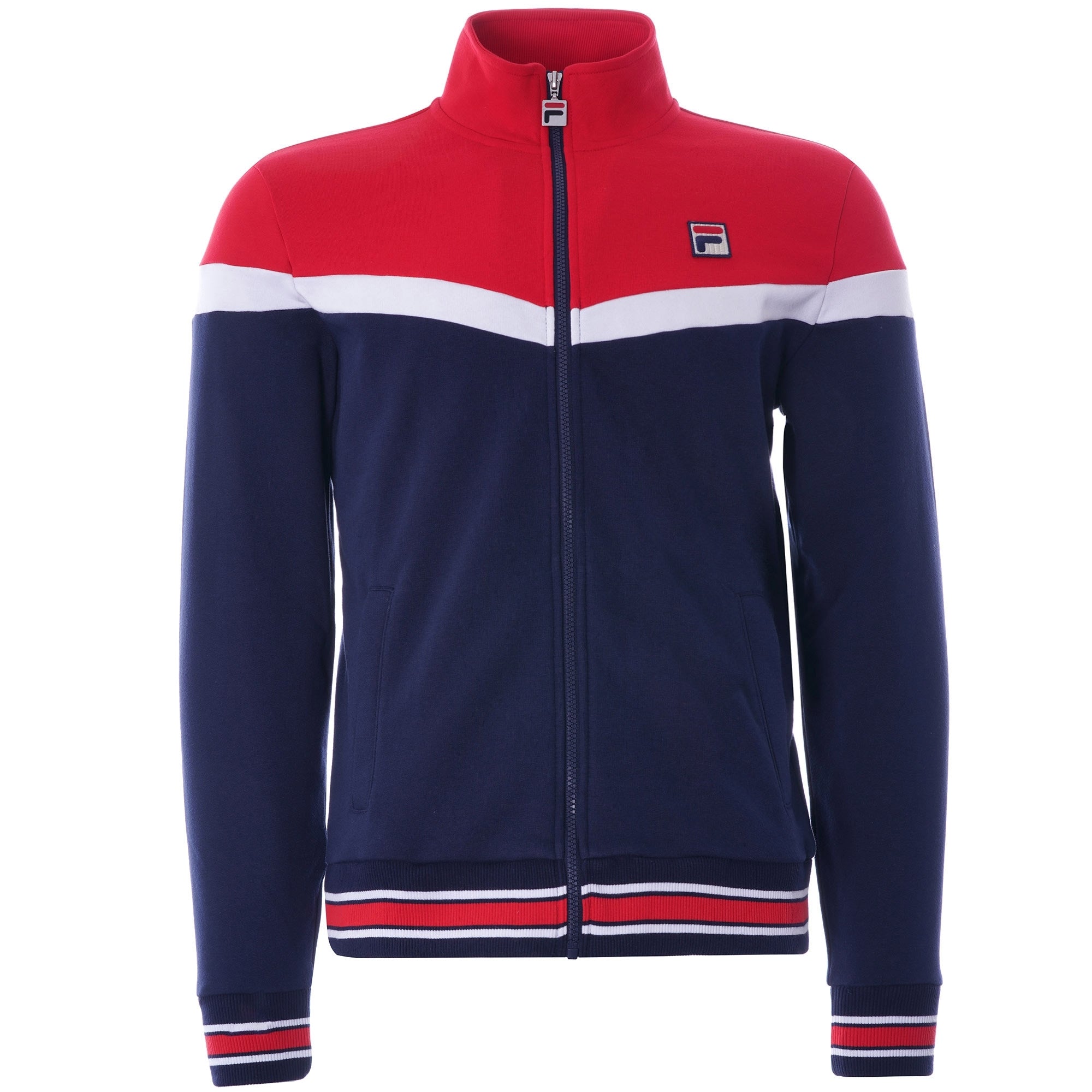 Flint Track Jacket - Peacoat /Chinese Red