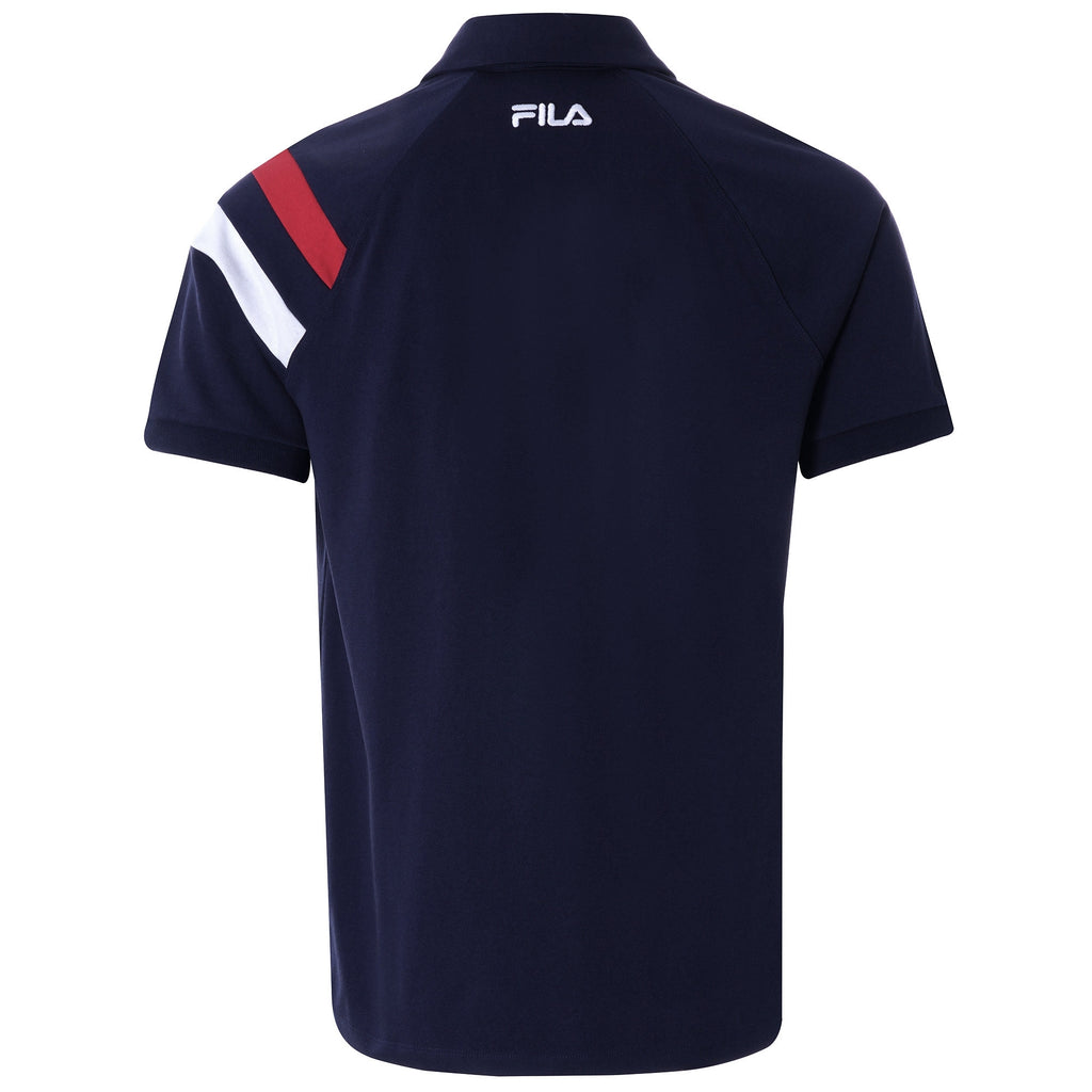 Gabriel Raglan Sleeve Polo Shirt - Peacoat