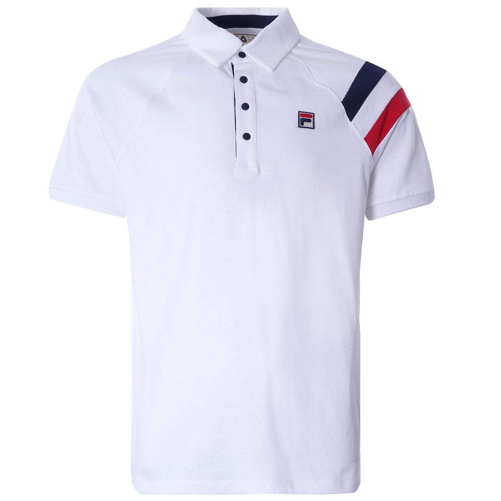 Gabriel Raglan Sleeve Polo Shirt - White