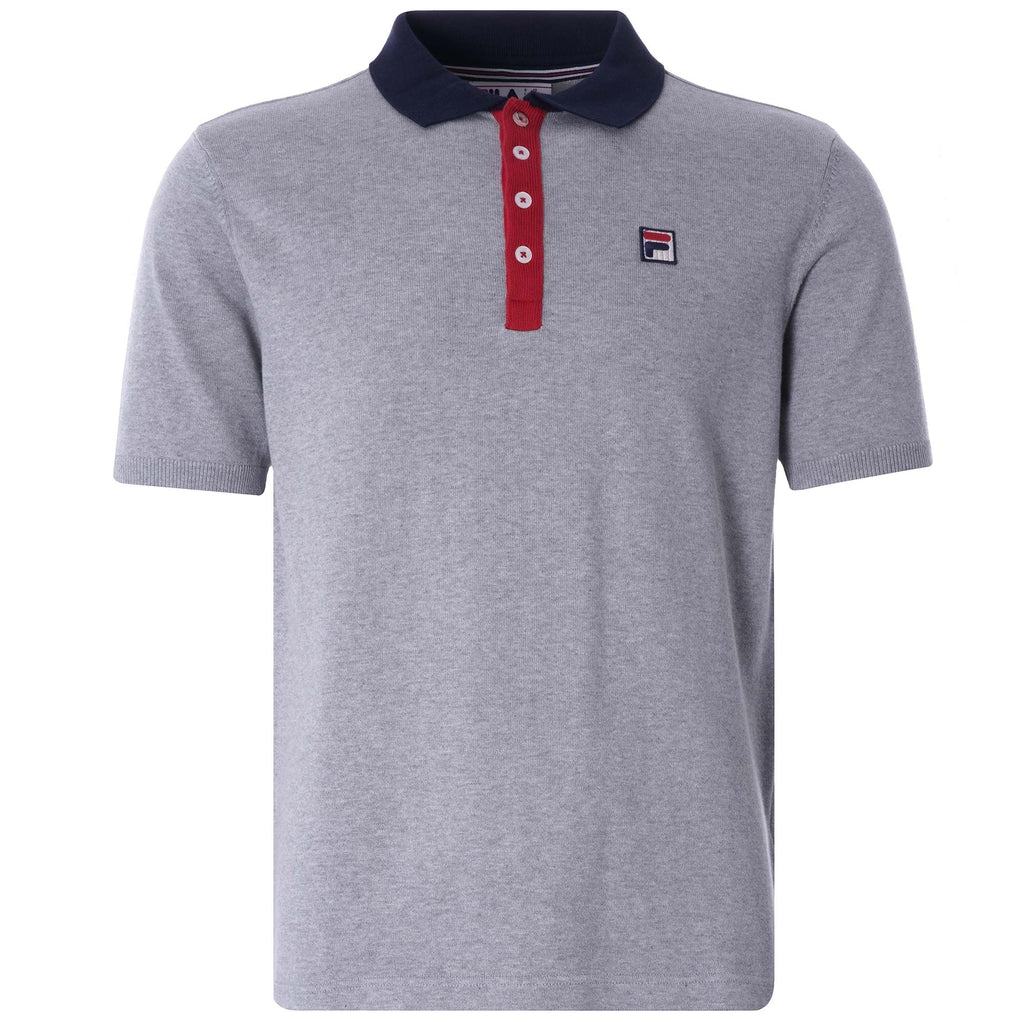 Santiago Knit Polo - Light Grey