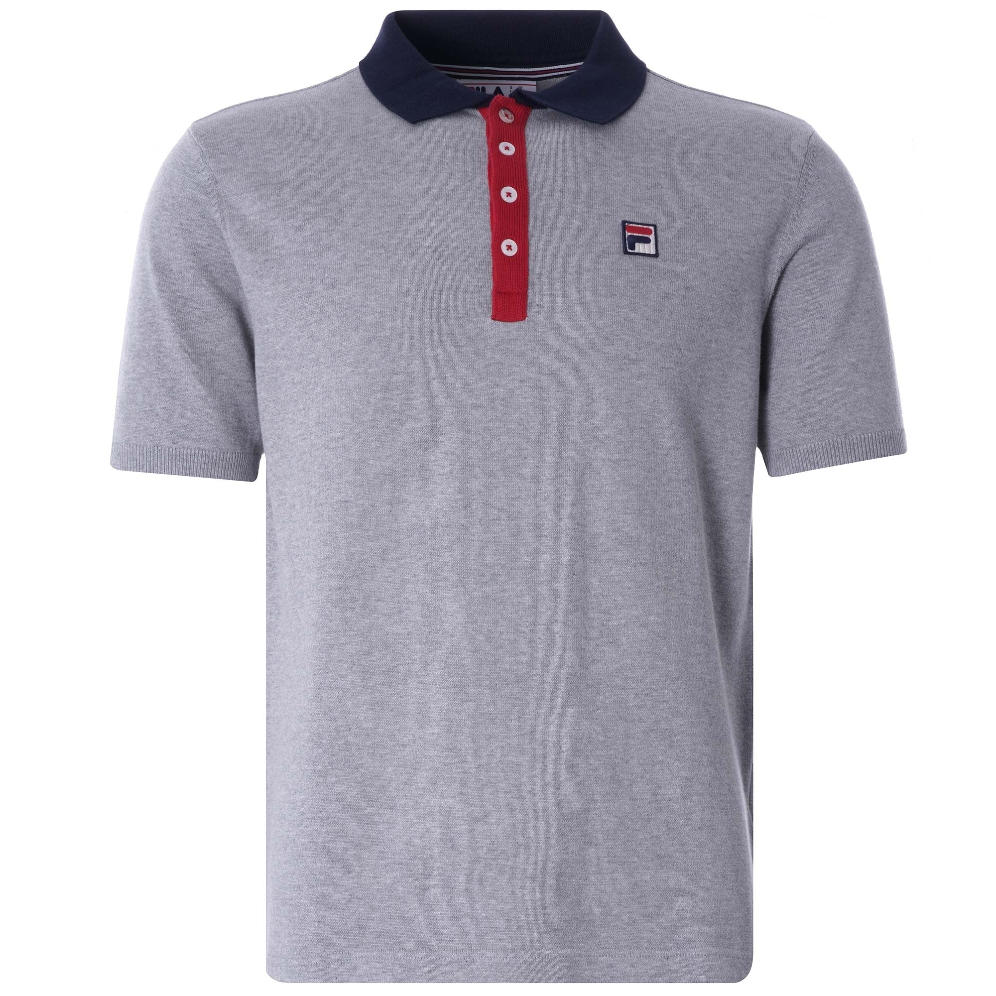 Santiago Knit Polo - Light Grey