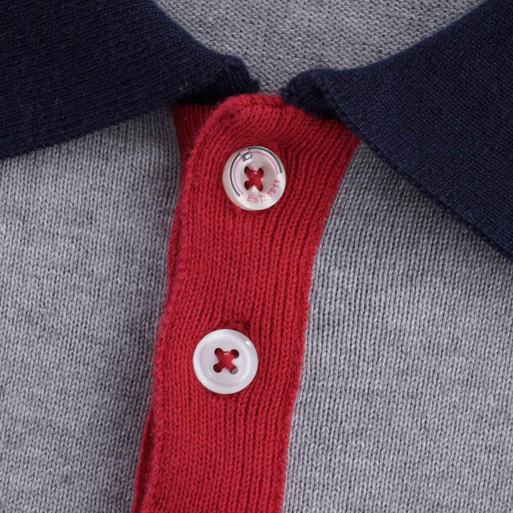 Santiago Knit Polo - Light Grey