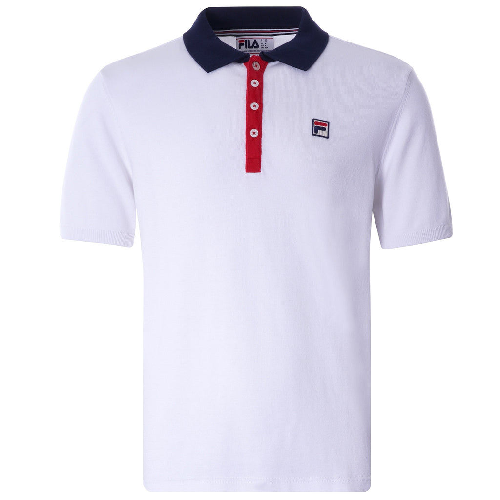 Santiago Knit Polo - White
