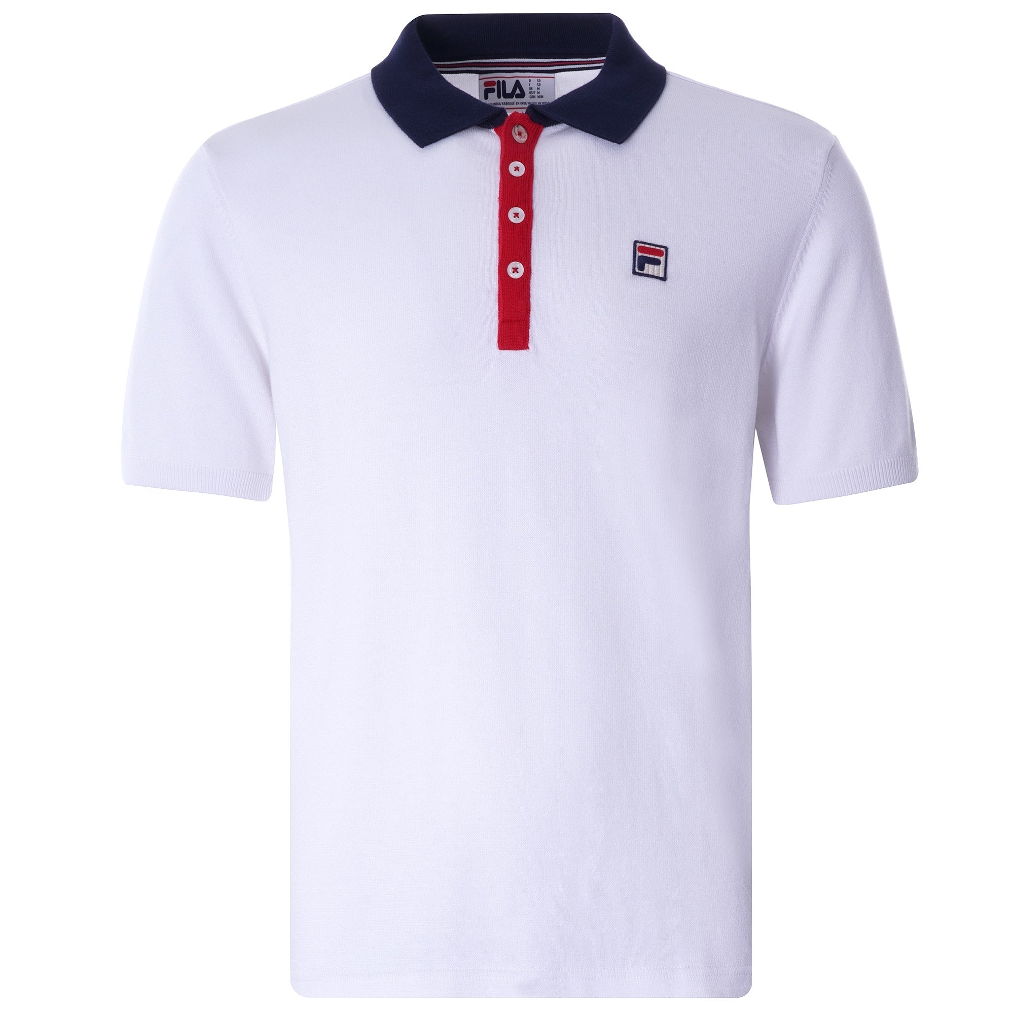 Santiago Knit Polo - White