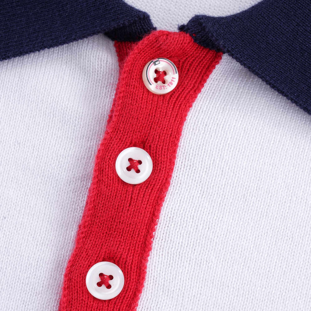 Santiago Knit Polo - White