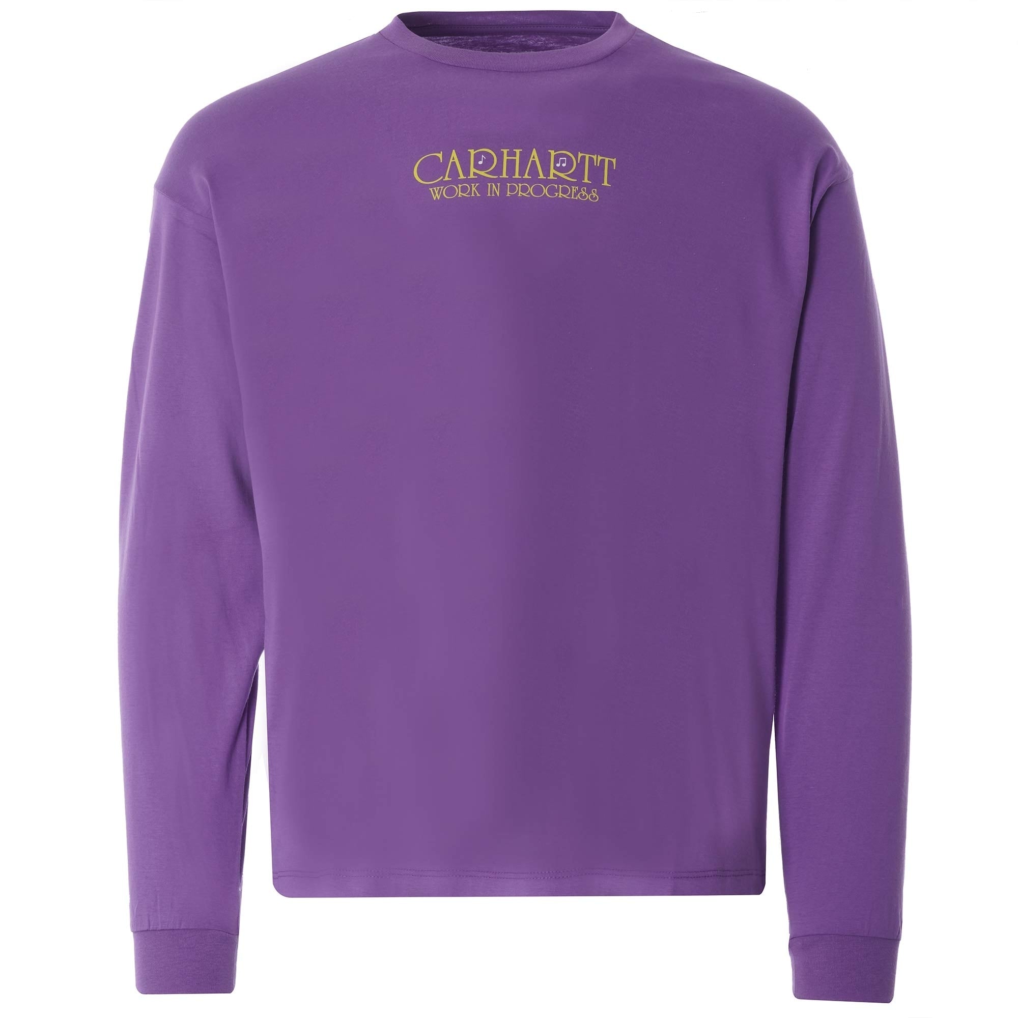 Womens L/S Note Script T-Shirt - Aster
