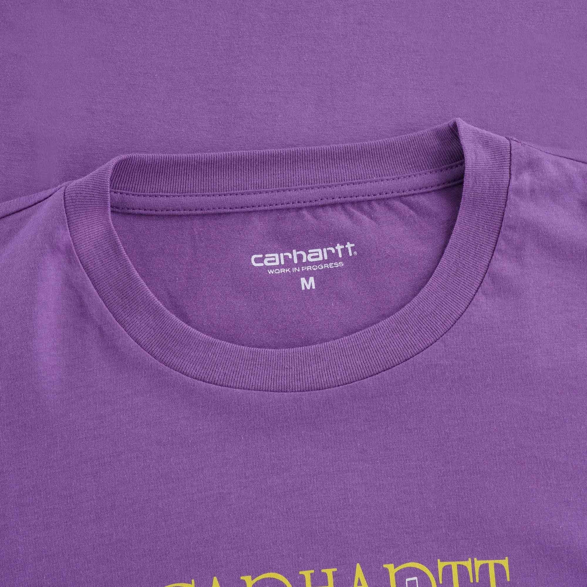 Womens L/S Note Script T-Shirt - Aster