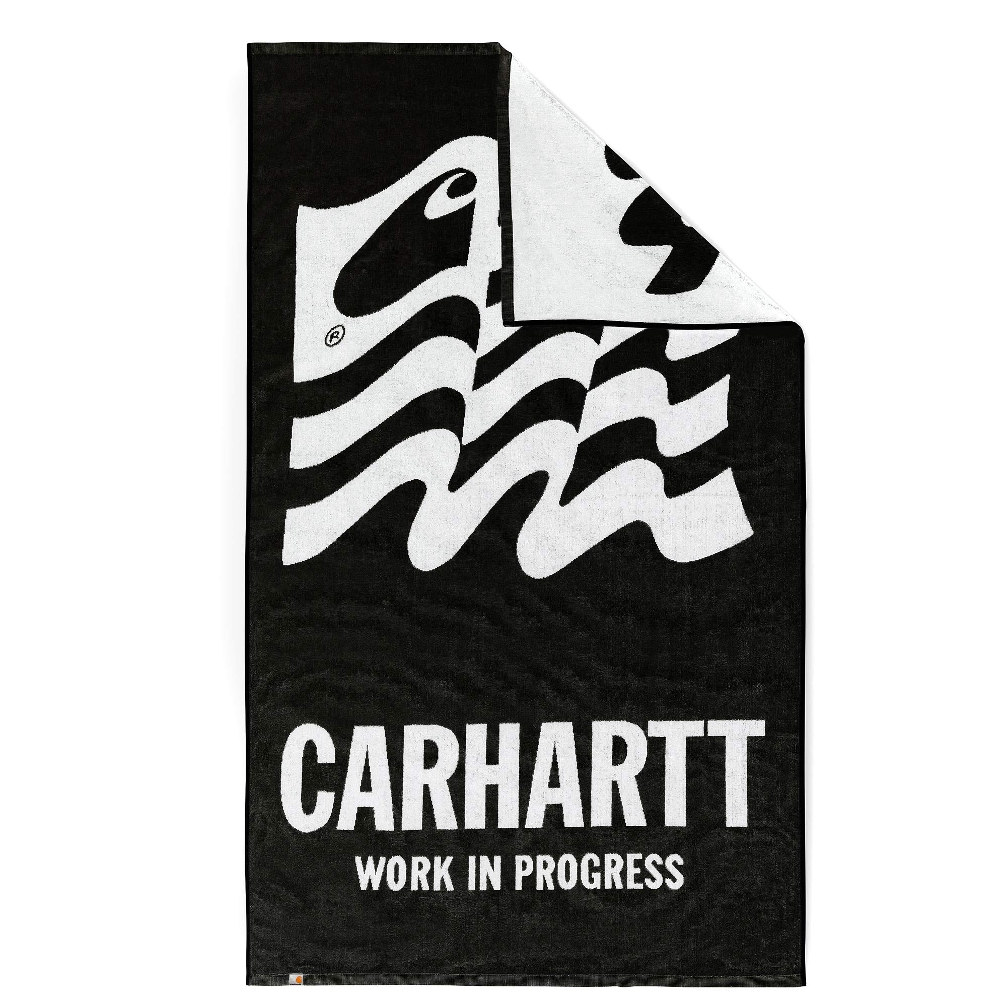 Wavy State Towel - Black/White