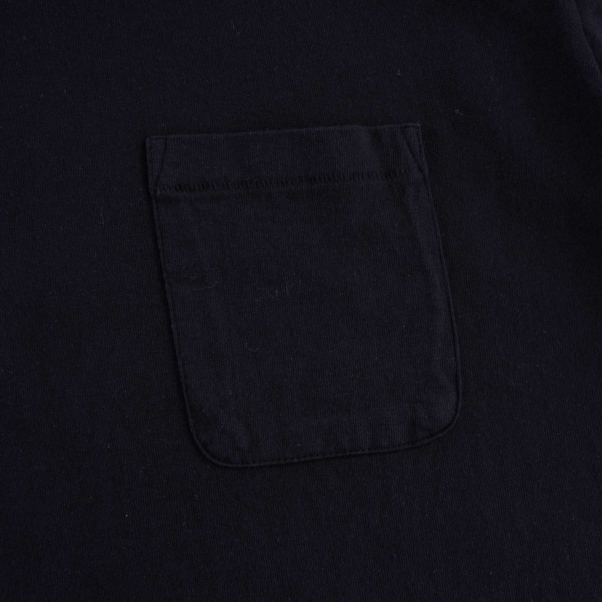 18/1 Jersey S/S Pocket Tee - Black