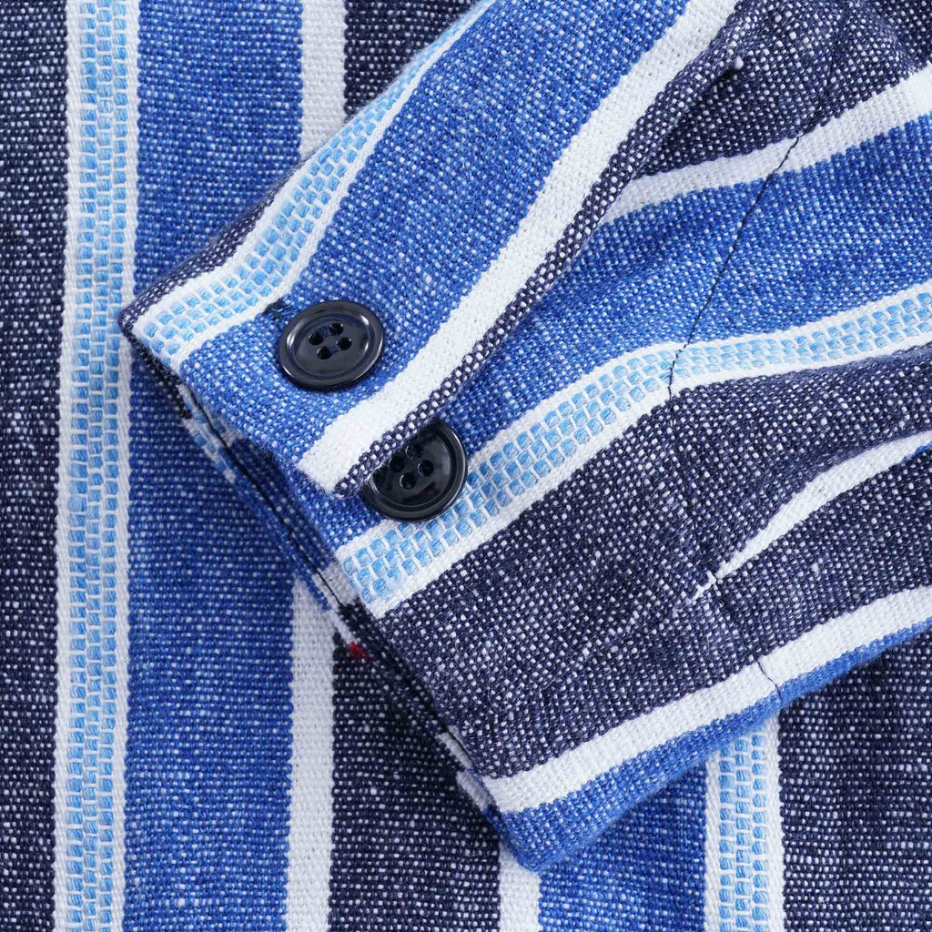 Baja Shirt - Indigo Mud Cloth