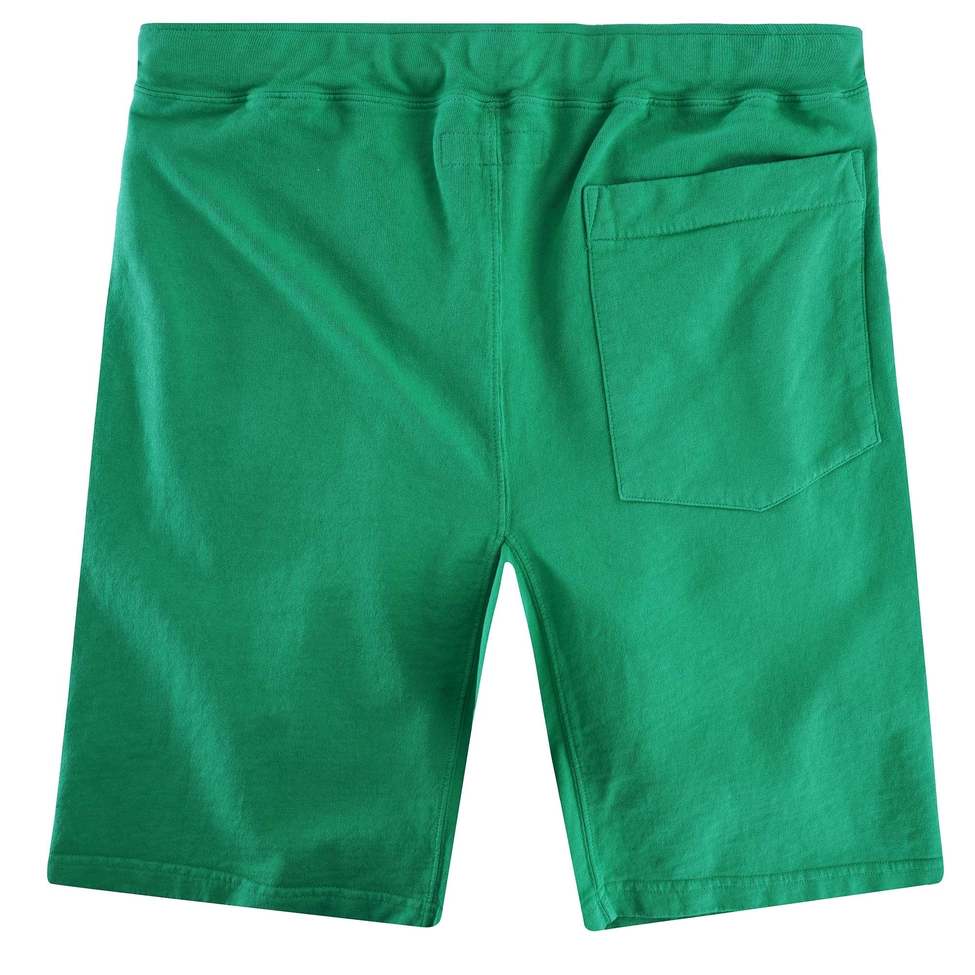 French Terry Pleated Shorts - Green