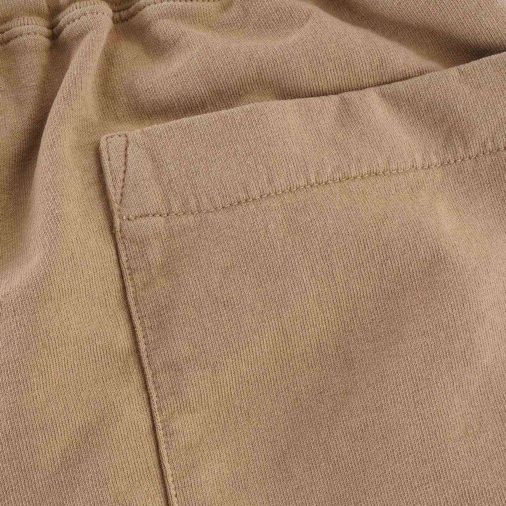 French Terry Pleated Shorts - Khaki