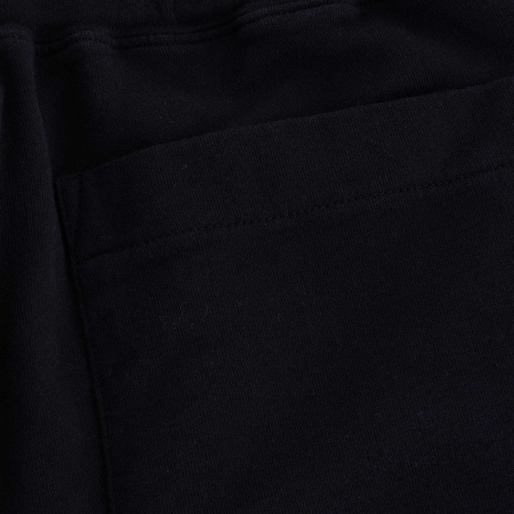French Terry Pleated Shorts - Black