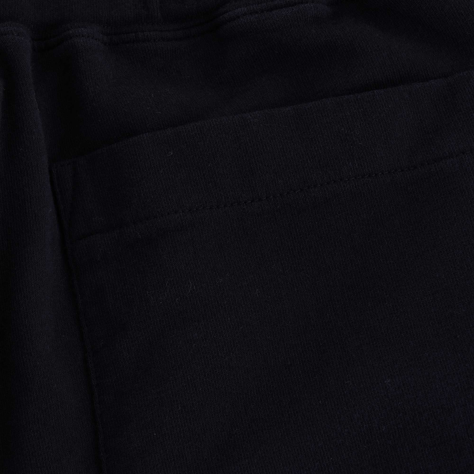 French Terry Pleated Shorts - Black