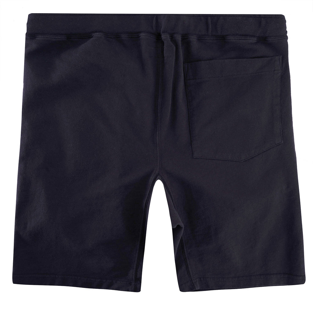 French Terry Pleated Shorts - Black
