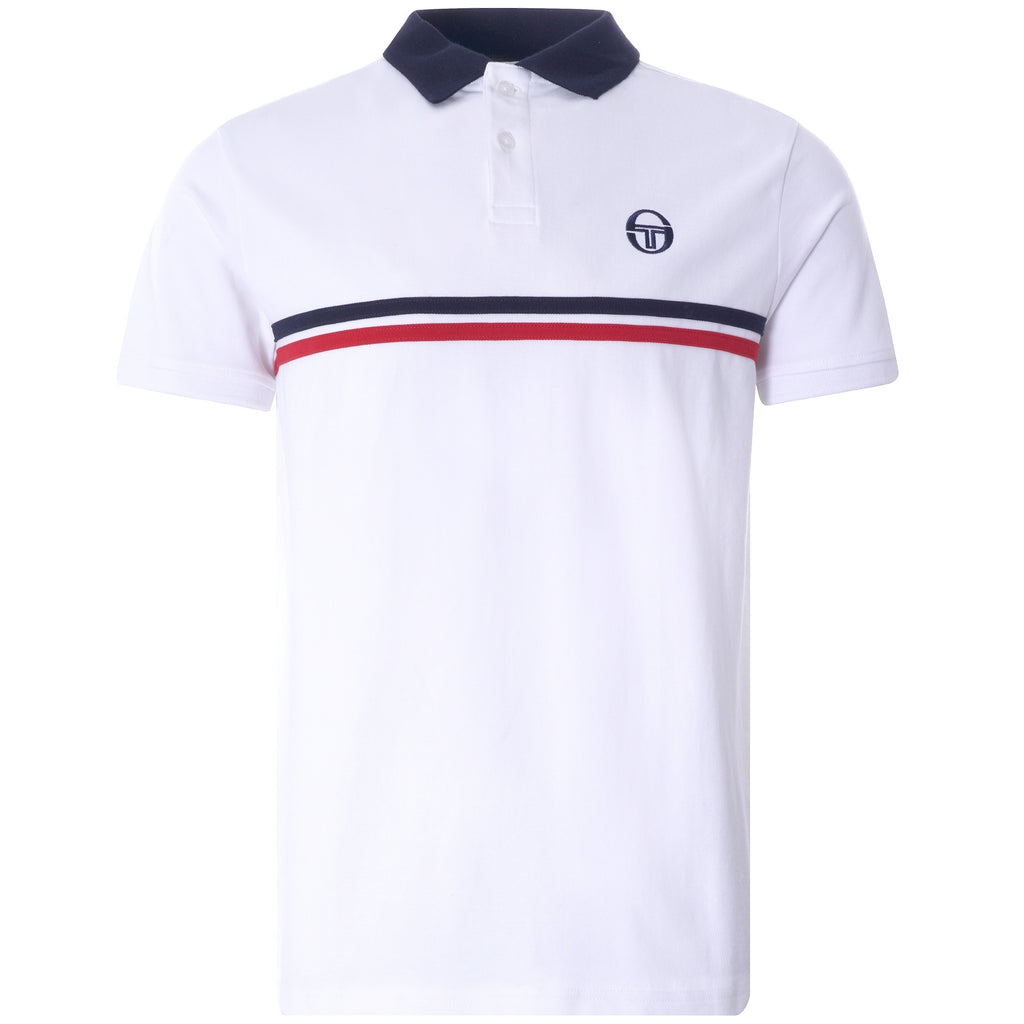 Supermac Polo Shirt - White/Navy