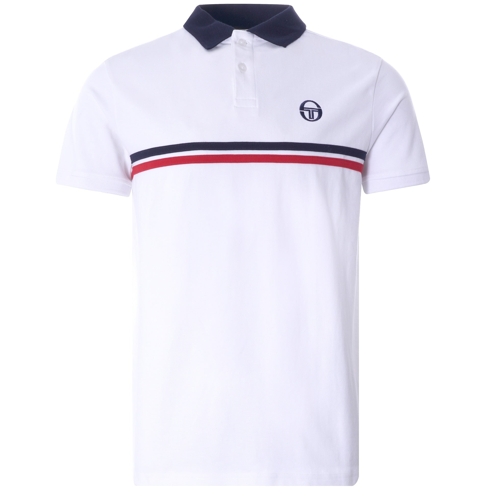 Supermac Polo Shirt - White/Navy