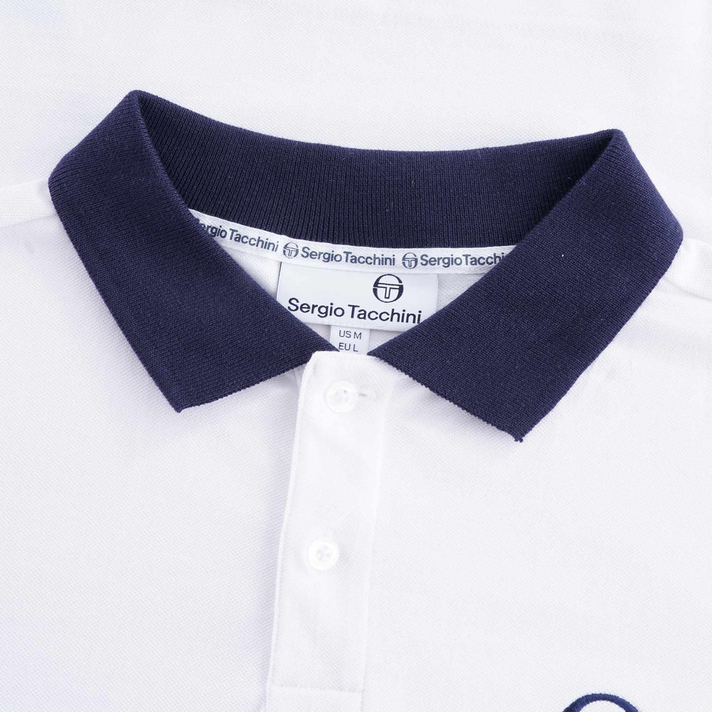 Supermac Polo Shirt - White/Navy