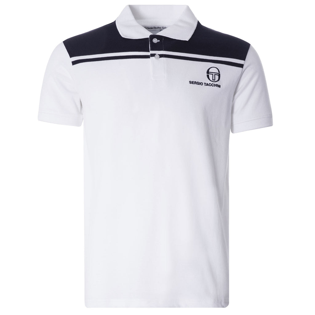 New Young Line Polo - White/Night Sky