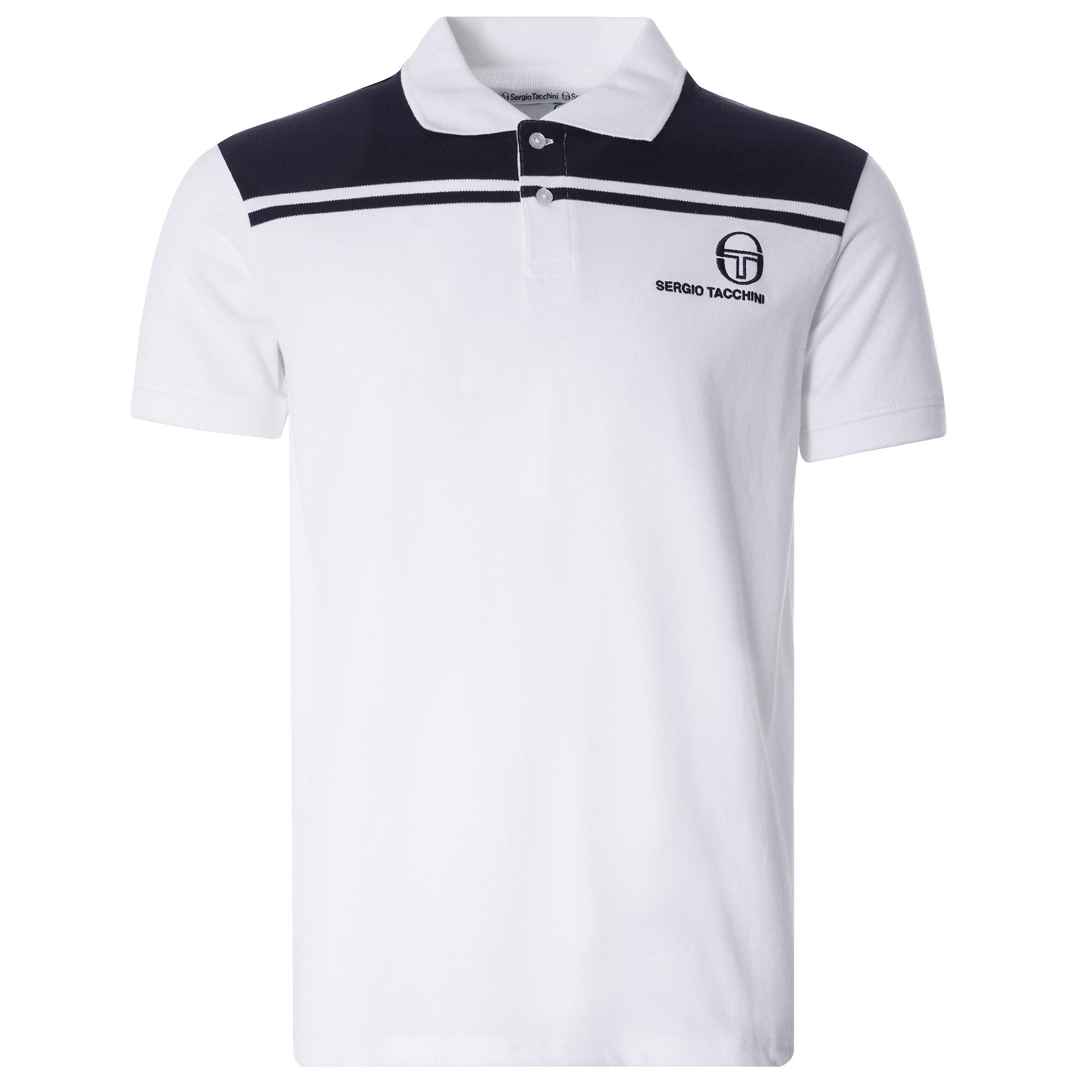 New Young Line Polo - White/Night Sky