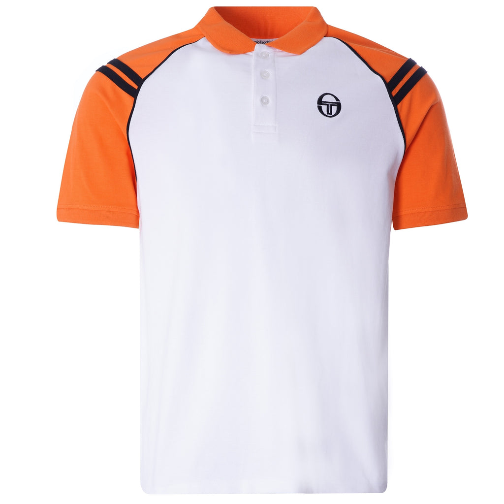 Cortona Polo - White/Orange