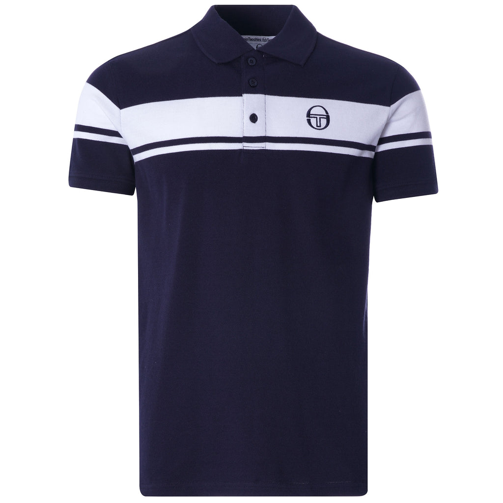 Young Line Polo Shirt - Night Sky/White