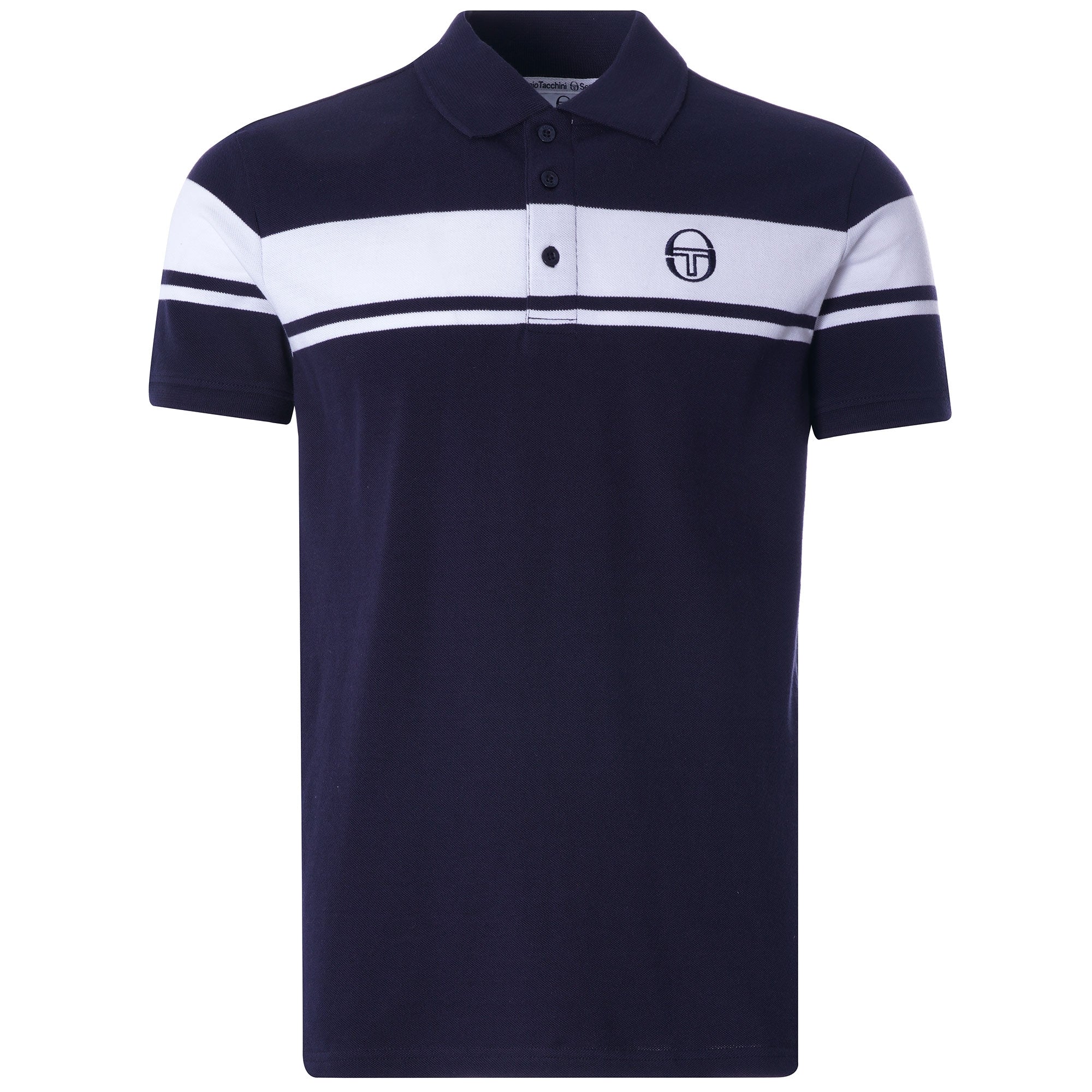 Young Line Polo Shirt - Night Sky/White
