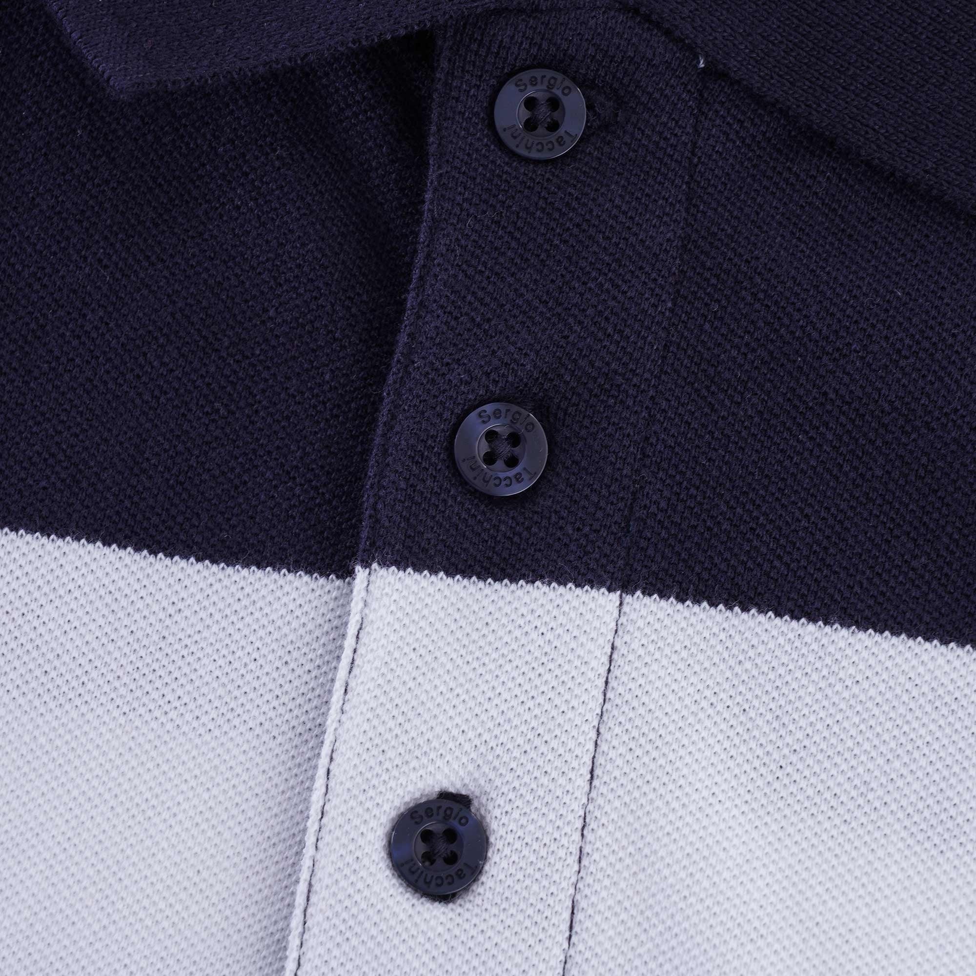 Young Line Polo Shirt - Night Sky/White