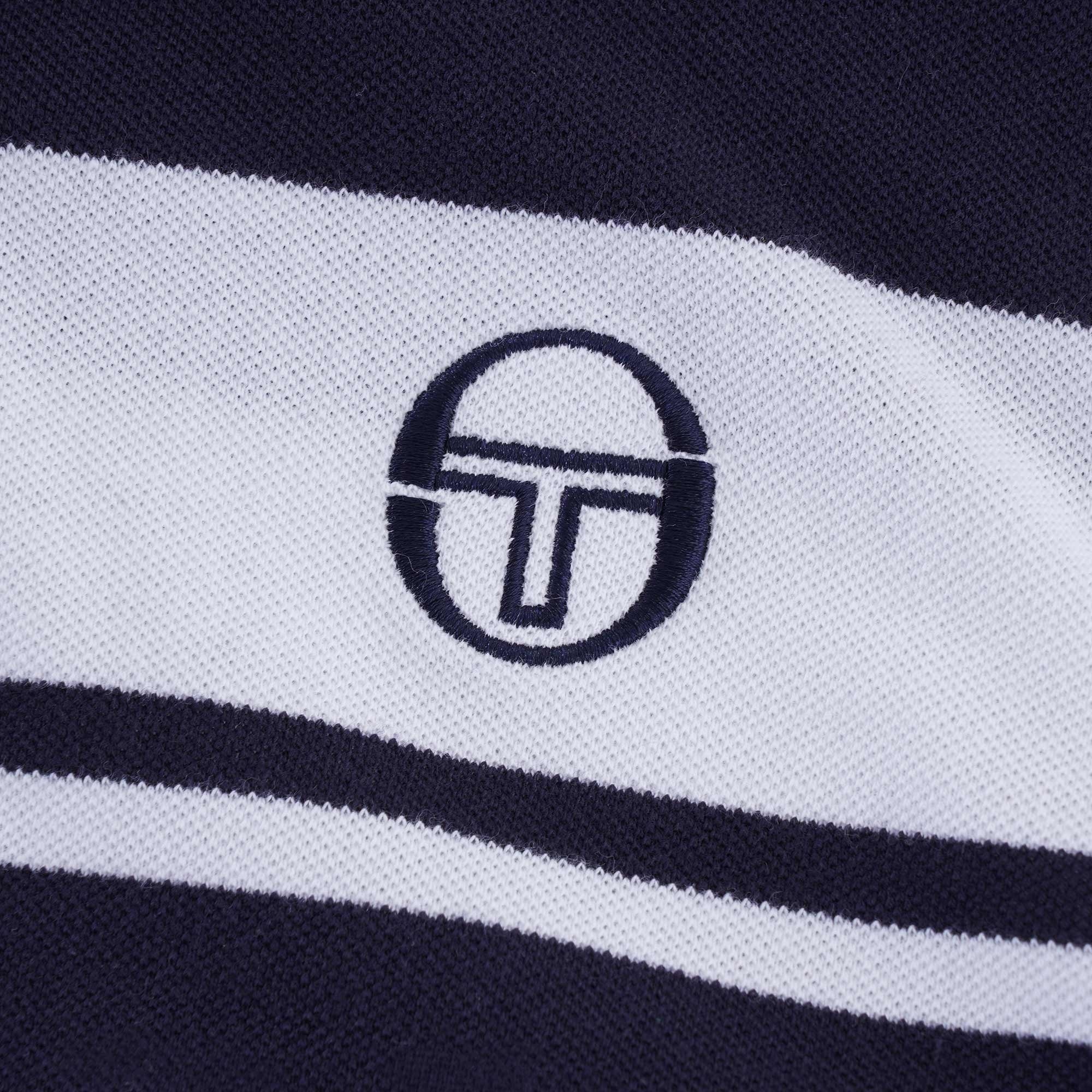 Young Line Polo Shirt - Night Sky/White