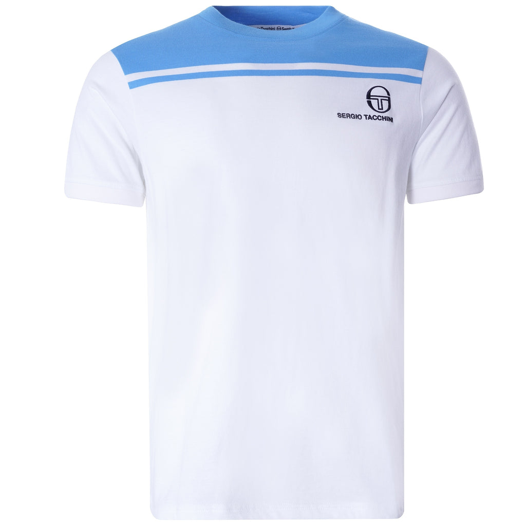 New Young Line T-Shirt - White/Azure