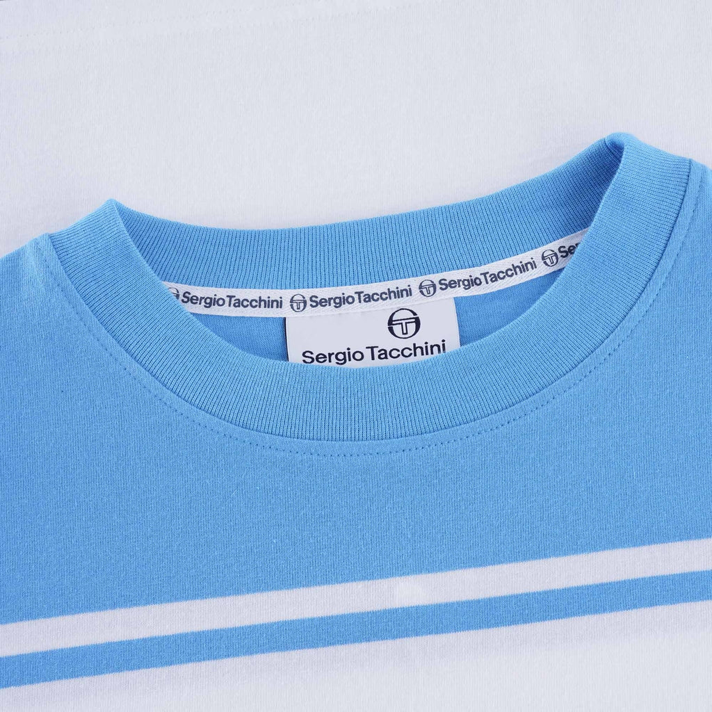 New Young Line T-Shirt - White/Azure
