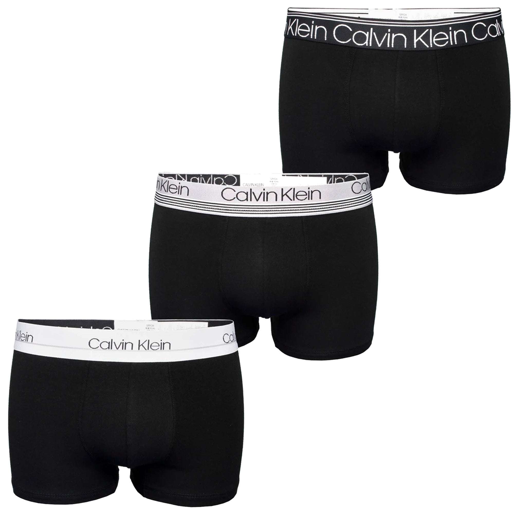 3 Pack Cotton Stretch Boxer Briefs - Black
