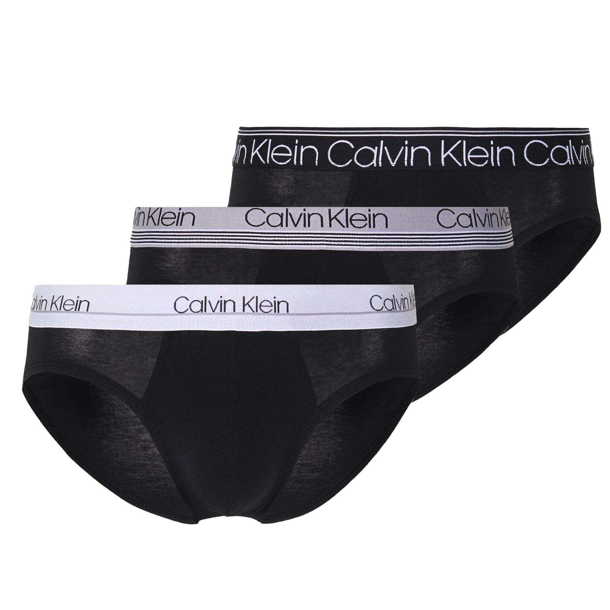 3 Pack Stretch Cotton Hip Brief - Black