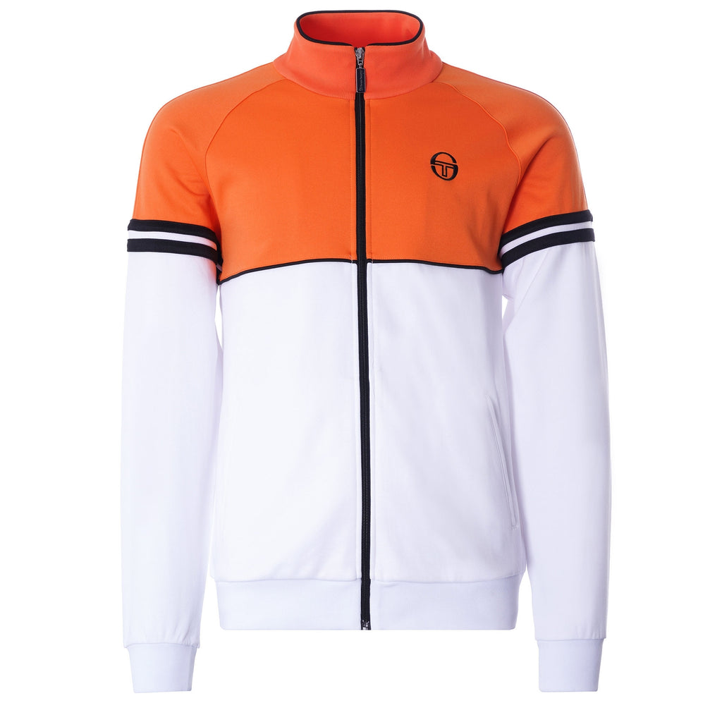 Orion Track Top - White/Orange
