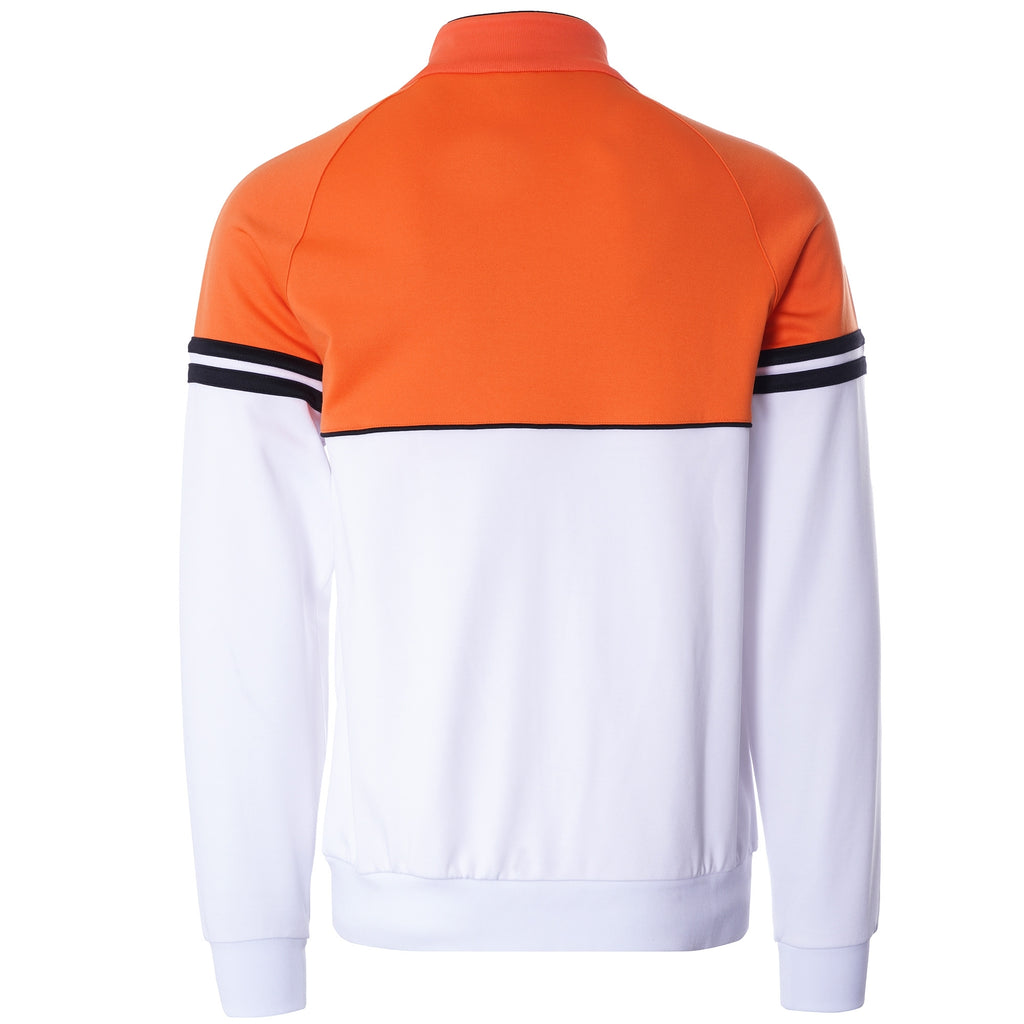Orion Track Top - White/Orange